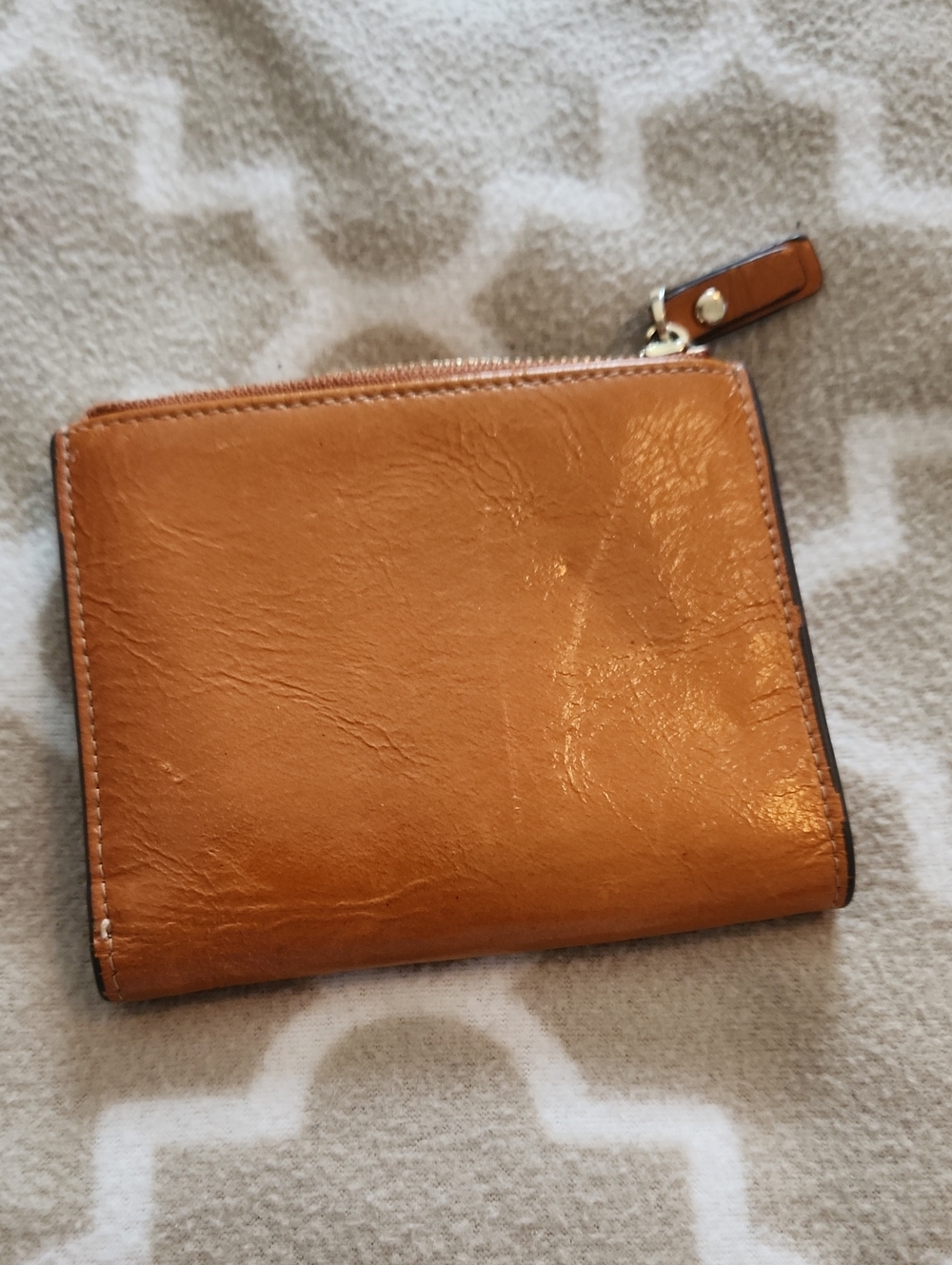 Classic Women's Leather Wallet - Tan - Picture 2 of 6